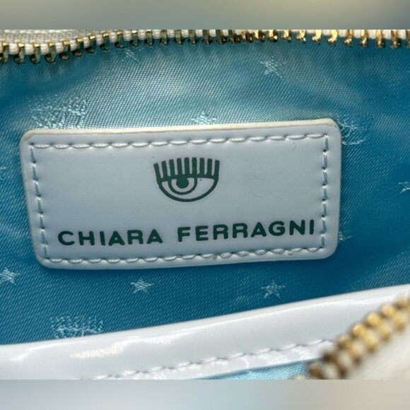 🆕 CHIARA FERRAGNI 🧿 NWT Vicky Eyelike Tote Bag - Borsa a Mano - White - Picture 11 of 16